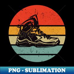 vintage art basketball shoe - digital sublimation download file