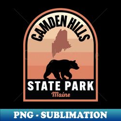 camden hills state park me bear - stylish sublimation digital download