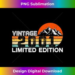 Vintage 2001 Limited Edition 21th Birthday 21 Yrs Old Gifts - Crafted Sublimation Digital Download - Enhance Your Art with a Dash of Spice