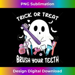 trick or treat brush your teeth dentist halloween costume tank top - sleek sublimation png download - challenge creative boundaries