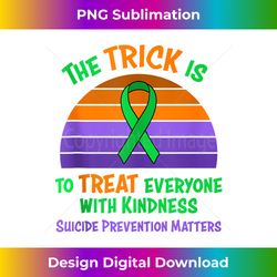 Halloween Suicide Prevention Awareness Treat with Kindness Tank Top - Futuristic PNG Sublimation File - Chic, Bold, and Uncompromising