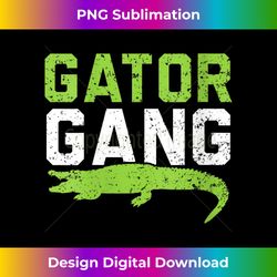 Womens Gator Gang Alligator Heartbeat Zookeeper Crocodile Lover V-Neck - Deluxe PNG Sublimation Download - Reimagine Your Sublimation Pieces