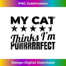 Cat Owner Joke - Feline Tank Top - Minimalist Sublimation Digital File - Enhance Your Art with a Dash of Spice
