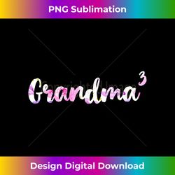 grandma x3 3 grandchildren floral - sleek sublimation png download - spark your artistic genius