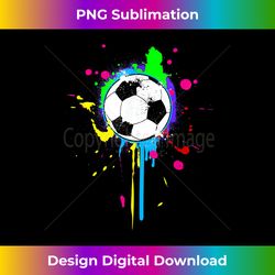 Soccer Ball Paint Splatter for Girls Women Kids 1 - Futuristic PNG Sublimation File - Chic, Bold, and Uncompromising