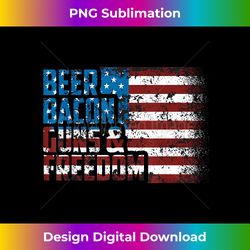 Beer Bacon Guns And Freedom USA Flag - Contemporary PNG Sublimation Design - Immerse in Creativity with Every Design