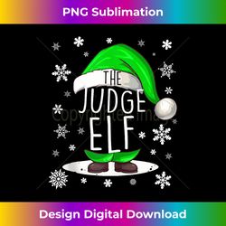 Judge Elf Group Matching Family Outfit Xmas Joke Christmas Tank Top - Deluxe PNG Sublimation Download - Pioneer New Aesthetic Frontiers