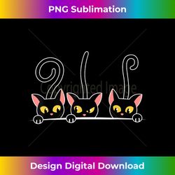 Funny Suspicious Black Cat Black Cats Halloween Costume Idea - Contemporary PNG Sublimation Design - Rapidly Innovate Your Artistic Vision