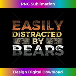 gay bear pride easily distracted by bears mens tank top - chic sublimation digital download - lively and captivating visuals