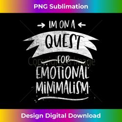 funny cynical graphic tee, men & women, emotional minimalism tank top - bespoke sublimation digital file - striking & memorable impressions