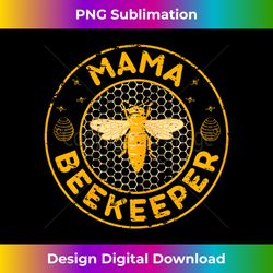 Mama Beekeeper, Bee Whisperer Distressed Retro Style - Artisanal Sublimation PNG File - Striking & Memorable Impressions