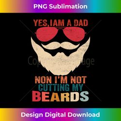 Dads with Beards Vintage Funny Christmas Joke Father's day Long Sleeve - Sublimation-Optimized PNG File - Elevate Your Style with Intricate Details