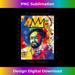 Haile Selassie Portrait - Futuristic PNG Sublimation File - Elevate Your Style with Intricate Details