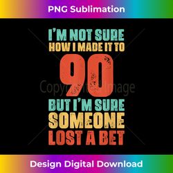 Retro Vintage Funny Mens 90th Birthday s 90 Years Old 1 - Contemporary PNG Sublimation Design - Chic, Bold, and Uncompromising