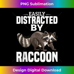 Easily Distracted By Raccoons Raccoon Lover Women Girls Tank Top - Minimalist Sublimation Digital File - Craft with Boldness and Assurance