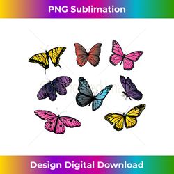 butterfly collection just a girl who loves butterflies gift - deluxe png sublimation download - lively and captivating visuals