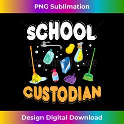 School Custodian Funny Janitor Gifts for Cleaning Crew - Urban Sublimation PNG Design - Access the Spectrum of Sublimation Artistry