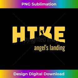 HIKE ANGELS LANDING Classic Hiking Gift - Sleek Sublimation PNG Download - Striking & Memorable Impressions