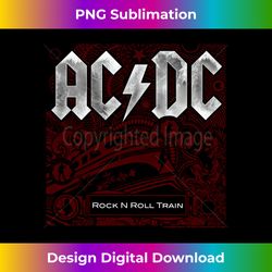 ACDC - Rock n Roll Train Long Sleeve - Contemporary PNG Sublimation Design - Craft with Boldness and Assurance