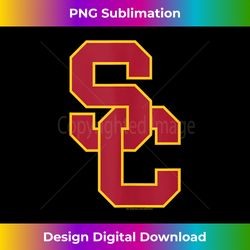 University of Southern California NCAA USC Lockup Logo Tank Top - Sleek Sublimation PNG Download - Chic, Bold, and Uncompromising