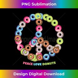 Peace Love Donuts Tee for Bakers, Pastry Chef, Culinary Pros - Sophisticated PNG Sublimation File - Channel Your Creative Rebel