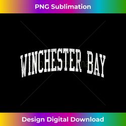 Winchester Bay OR Vintage Athletic Sports JS02 Tank Top - Edgy Sublimation Digital File - Reimagine Your Sublimation Pieces