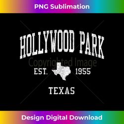 Hollywood Park TX Vintage Athletic Sports JS01 Tank Top - Vibrant Sublimation Digital Download - Animate Your Creative Concepts