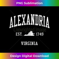 Alexandria VA Vintage Athletic Sports JS01 Tank Top - Urban Sublimation PNG Design - Spark Your Artistic Genius
