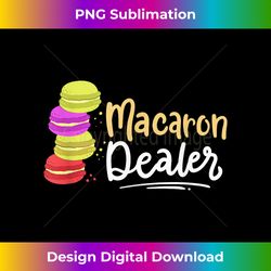 Macaron Dealer Dessert - Sophisticated PNG Sublimation File - Customize with Flair