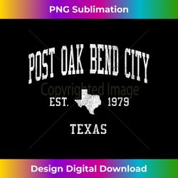 Post Oak Bend City TX Vintage Athletic Sports JS01 Tank Top - Chic Sublimation Digital Download - Tailor-Made for Sublimation Craftsmanship