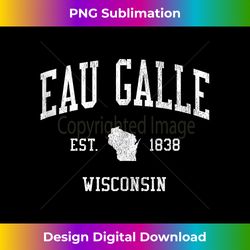 Eau Galle WI Vintage Athletic Sports JS01 Tank Top - Chic Sublimation Digital Download - Animate Your Creative Concepts