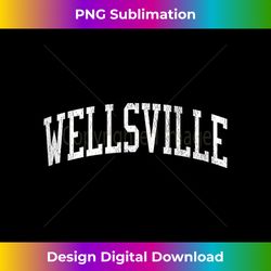 Wellsville PA Vintage Athletic Sports JS02 Tank Top - Edgy Sublimation Digital File - Chic, Bold, and Uncompromising