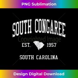 South Congaree SC Vintage Athletic Sports JS01 Tank Top - Contemporary PNG Sublimation Design - Enhance Your Art with a Dash of Spice