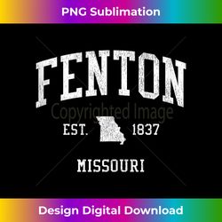 Fenton MO Vintage Athletic Sports JS01 Tank Top - Contemporary PNG Sublimation Design - Elevate Your Style with Intricate Details