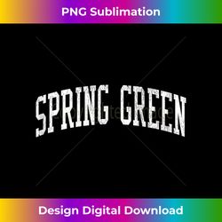 Spring Green WI Vintage Athletic Sports JS02 Tank Top - Sophisticated PNG Sublimation File - Tailor-Made for Sublimation Craftsmanship