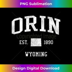 Orin WY Vintage Athletic Sports JS01 Tank Top - Sublimation-Optimized PNG File - Enhance Your Art with a Dash of Spice