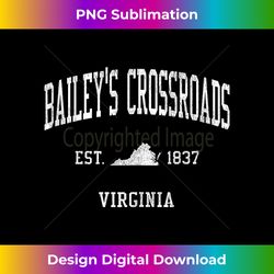 Bailey's Crossroads VA Vintage Athletic Sports JS01 Tank Top - Classic Sublimation PNG File - Striking & Memorable Impressions