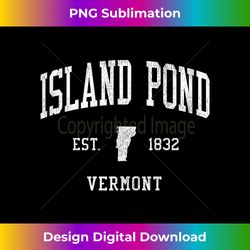 Island Pond VT Vintage Athletic Sports JS01 Tank Top - Eco-Friendly Sublimation PNG Download - Animate Your Creative Concepts