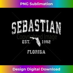 Sebastian Florida FL Vintage Athletic Sports Design Tank Top - Bespoke Sublimation Digital File - Immerse in Creativity with Every Design