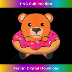 sweet bear funny animals in donut sweet pastry with bears tank top - artisanal sublimation png file - striking & memorable impressions