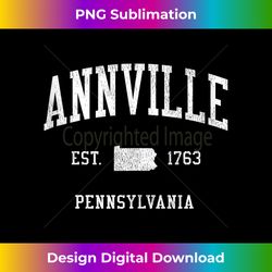 Annville PA Vintage Athletic Sports JS01 Tank Top - Bespoke Sublimation Digital File - Customize with Flair