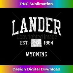 Lander WY Vintage Athletic Sports JS01 Tank Top - Artisanal Sublimation PNG File - Craft with Boldness and Assurance