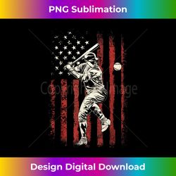 American Flag Baseball Team Gift for Men Boys - Sublimation-Optimized PNG File - Infuse Everyday with a Celebratory Spirit