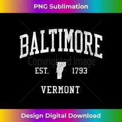 Baltimore VT Vintage Athletic Sports JS01 Tank Top - Sophisticated PNG Sublimation File - Chic, Bold, and Uncompromising