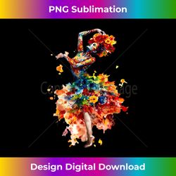 Blooming Flamenco, Fiesta Floral, Flower Festival - Sublimation-Optimized PNG File - Crafted for Sublimation Excellence