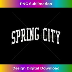 Spring City TN Vintage Athletic Sports JS02 Tank Top - Artisanal Sublimation PNG File - Ideal for Imaginative Endeavors