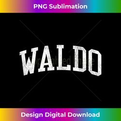 Waldo OH Vintage Athletic Sports JS02 Tank Top - Sophisticated PNG Sublimation File - Access the Spectrum of Sublimation Artistry