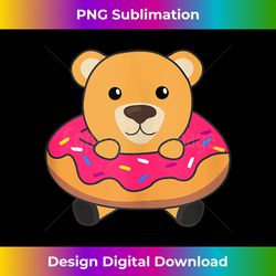 sweet bear funny animals in donut sweet pastry with bears tank top - sublimation-optimized png file - spark your artistic genius