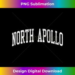 North Apollo PA Vintage Athletic Sports JS02 Tank Top - Classic Sublimation PNG File - Customize with Flair