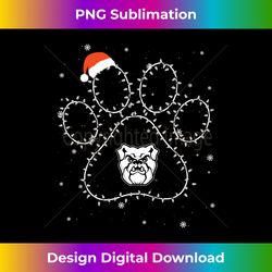 Butler Bulldogs Christmas Christmas Light Paw Color Long Sleeve - Sleek Sublimation PNG Download - Challenge Creative Boundaries
